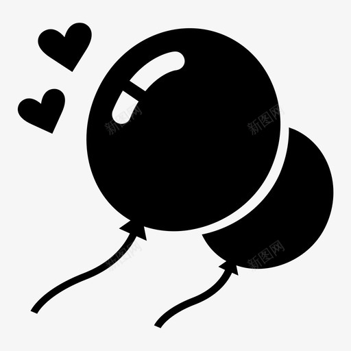 气球空气漂浮图标svg_新图网 https://ixintu.com 加速 心 气球 派对 浪漫 漂浮 热空气 爱情 空气