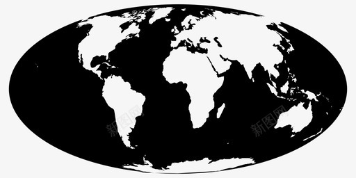 世界地点地图图标图标