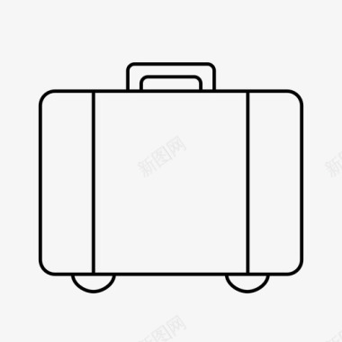 旅行箱手提箱行李图标图标