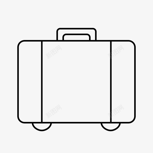 旅行箱手提箱行李图标svg_新图网 https://ixintu.com 律师 手提箱 文件 旅行箱 行李 随身携带