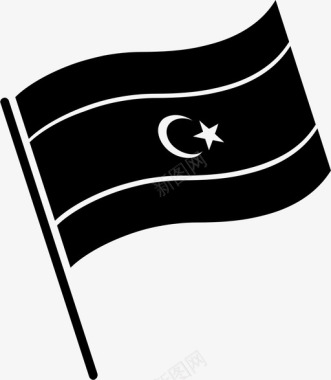 利比亚国旗符号代表图标图标