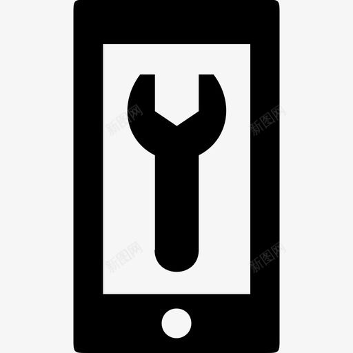移动维修手机修理图标svg_新图网 https://ixintu.com 修理 手机 扳手 移动维修 设置