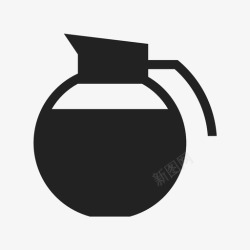 办公室水壶水壶早餐饮料图标高清图片