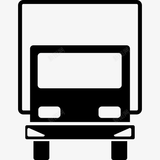 卡车变型前视图运输科技图标svg_新图网 https://ixintu.com 卡车变型前视图 科技 运输