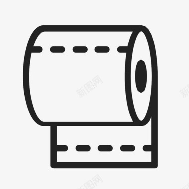 卫生纸纸巾毛巾图标图标