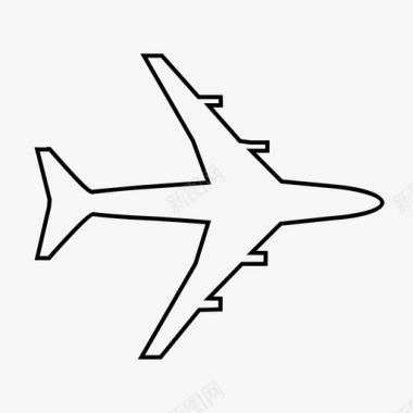 飞机飞行员喷气机图标图标