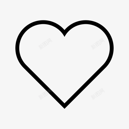心脏身体器官关心图标svg_新图网 https://ixintu.com 健康 关心 心脏 心跳 情感 感觉 最爱 爱 线条风格 身体器官