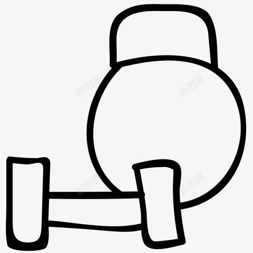 重量健身房健康图标svg_新图网 https://ixintu.com 体育 体育手绘涂鸦图标 体育活动 健康 健身 健身房 生活方式 运动 重量 锻炼