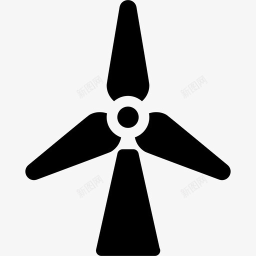 风力涡轮机工业实心图标svg_新图网 https://ixintu.com 工业实心图标 风力涡轮机