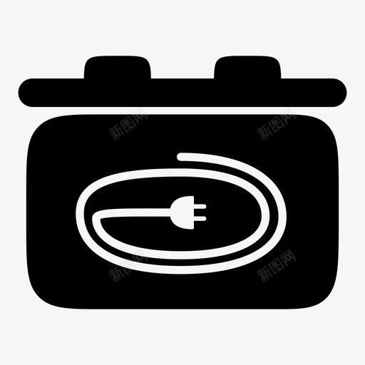 汽车电池卡车插电式图标svg_新图网 https://ixintu.com 充电 卡车 插电式 汽车电池 电动车 电池充电 电线