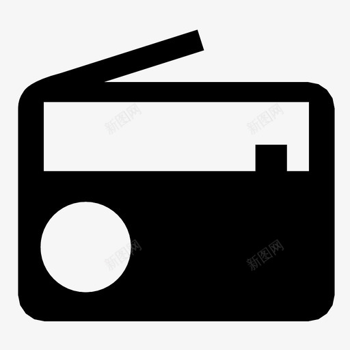 收音机接收器新闻图标svg_新图网 https://ixintu.com am boombox fm 声音 娱乐 接收器 收听 收音机 新闻 音乐