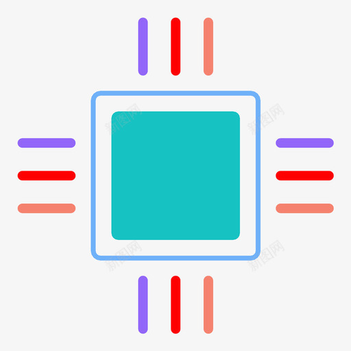 处理器纸张微芯片图标svg_新图网 https://ixintu.com cpu 处理器 微芯片 标记 样式 点 电子 盒 硬件 纸张