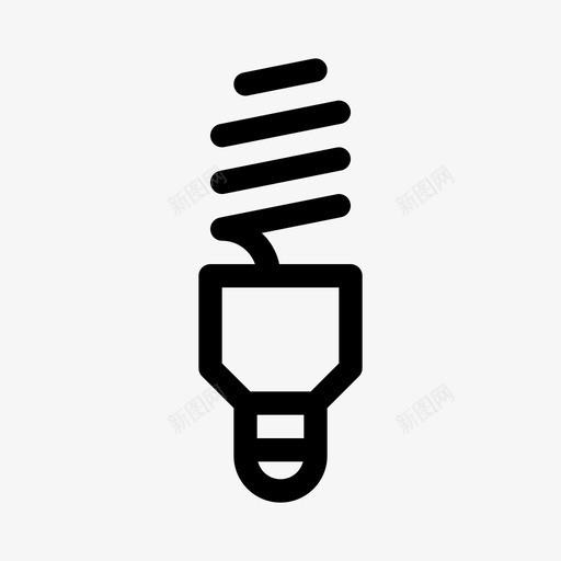 荧光灯泡可持续发展电力图标svg_新图网 https://ixintu.com 人 低 光 可持续发展 环境 生态 电力 绿色 绿色可持续性 能源 荧光灯泡