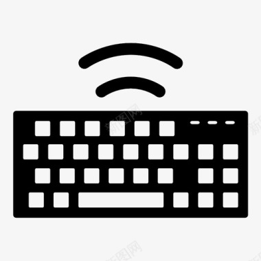 无线键盘对象材料图标图标