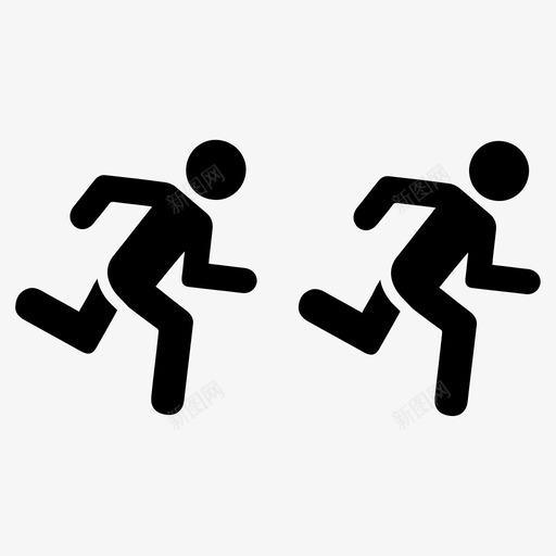 跑步者跑道短跑图标svg_新图网 https://ixintu.com 健康 健身 比赛 百米赛跑 短跑 跑步 跑步者 跑道 锻炼 马拉松