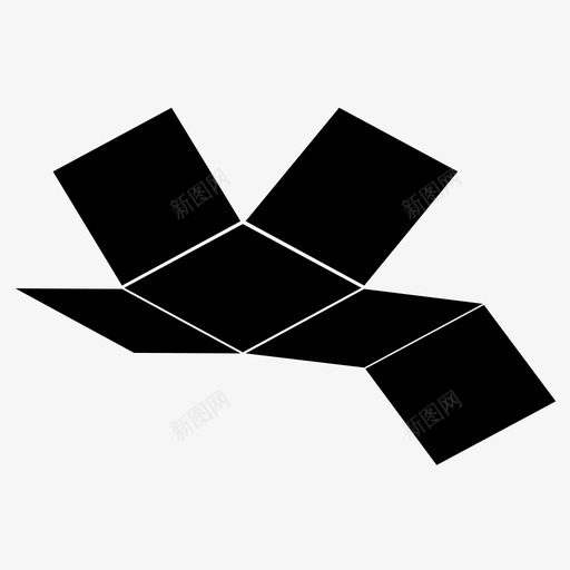 立方体包装盒子椅子图标svg_新图网 https://ixintu.com 包装立方体 展开 建造 拆卸 椅子 盒子 立方体包装 解构