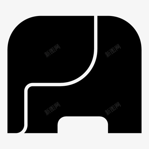 大象动物自然图标svg_新图网 https://ixintu.com 剪影 动物 大象 自然 野生动物