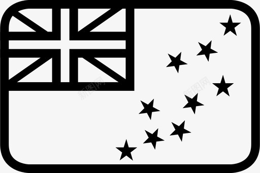 图瓦卢国旗世界部分图标svg_新图网 https://ixintu.com 世界 国家 图瓦卢国旗 圆形世界旗 地区 地图 地点 部分