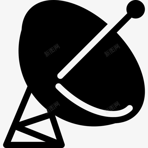 卫星天线电视信号图标svg_新图网 https://ixintu.com 信号 卫星天线 天线 实验 抛物线 接收器 数据 电视 研究 碟形 科学 科学-实心图标