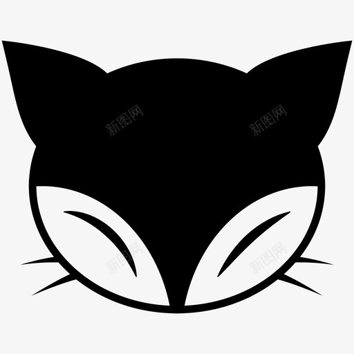 猫宠物小猫图标svg_新图网 https://ixintu.com 动物 可爱 头 宠物 小猫 猫 表情符号