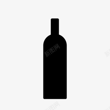 酒瓶侍酒师聚会图标图标