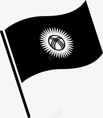 吉尔吉斯斯坦国旗符号代表图标图标