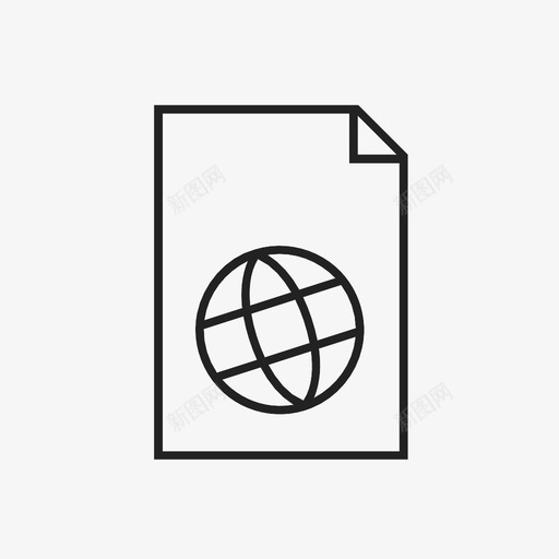 网页浏览器文档图标svg_新图网 https://ixintu.com 文件 文档 浏览器 网站 网络链接 网页