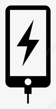 充电电话动力电池手机图标图标