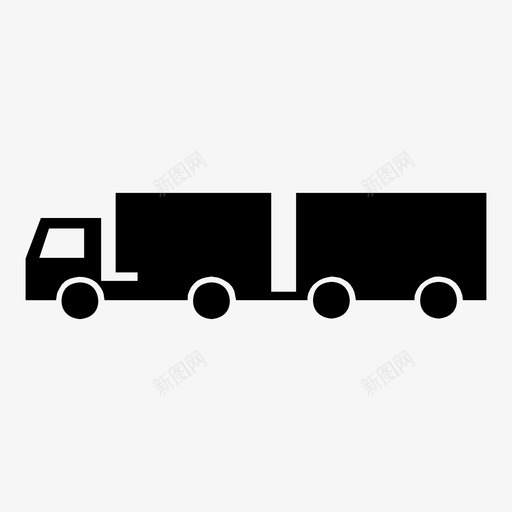 卡车半卡车公路列车图标svg_新图网 https://ixintu.com hgv 公路列车 半卡车 卡车 移动卡车 货车 送货卡车 送货车