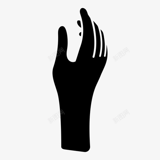 举起手伸手你好图标svg_新图网 https://ixintu.com 举起手 伸手 你好 得到 手指 连接 问候