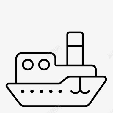 船窗运输图标图标