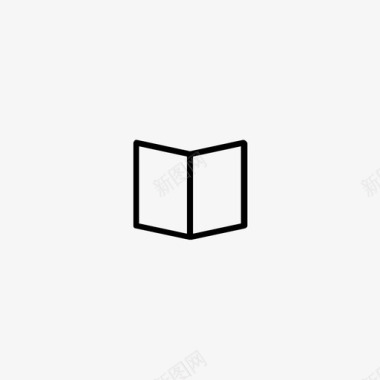 小册子折叠纸张图标图标