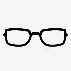透明镜片近视眼镜视力款式图标高清图片