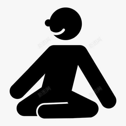 坐着的男孩瑜伽微笑图标svg_新图网 https://ixintu.com 坐着的男孩 姿势 孩子 微笑 快乐 瑜伽 男孩 盘腿 跪着
