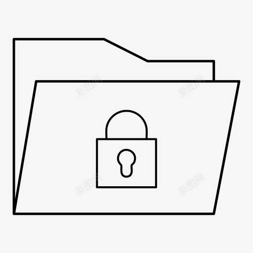 安全文件夹受保护密码图标svg_新图网 https://ixintu.com 受保护 安全文件夹 密码 挂锁 文件 文件和文件夹图标集 文件夹 锁定文件夹