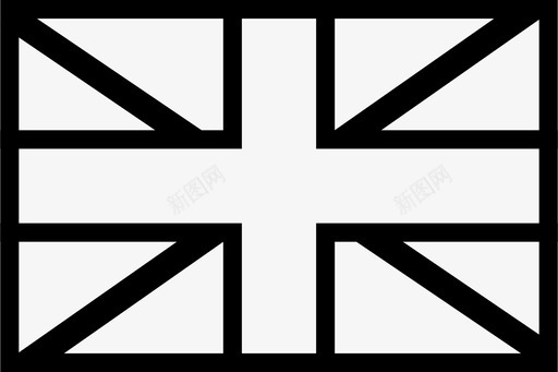 英国国旗世界国旗轮廓图标svg_新图网 https://ixintu.com 世界国旗轮廓 英国国旗
