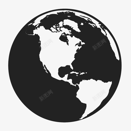 世界地图联系互联网图标svg_新图网 https://ixintu.com 世界地图联系互联网