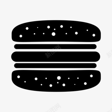 汉堡素食套餐图标图标