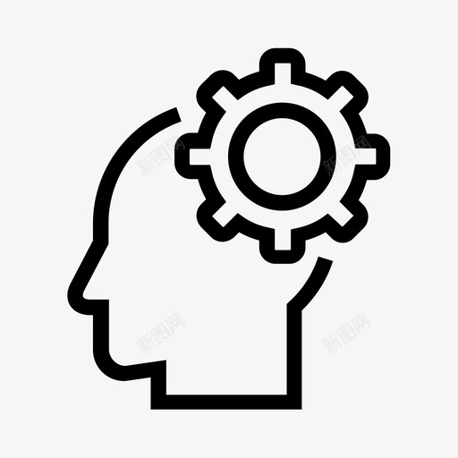 思考设置结果图标svg_新图网 https://ixintu.com 人 偏好 头 思考 想法 搜索引擎优化大纲 结果 设置 选项 齿轮