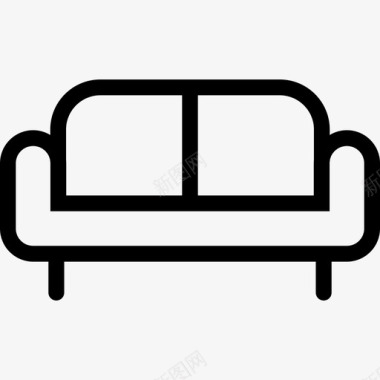 沙发家具休息室图标图标