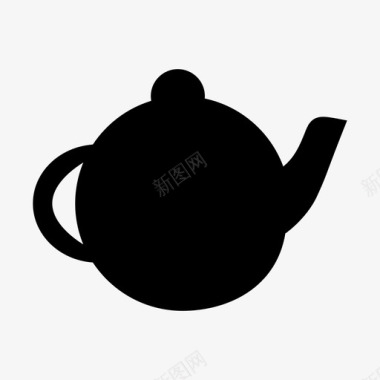 茶壶柴瓷器图标图标
