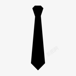 工作着装黑色领带工作衬衫图标高清图片