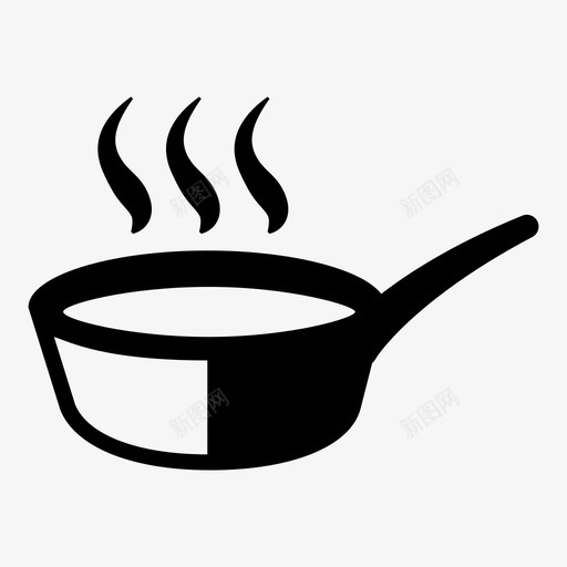 锅厨房用具水壶图标svg_新图网 https://ixintu.com 厨房用具 暖气 水壶 热锅 煎锅 锅