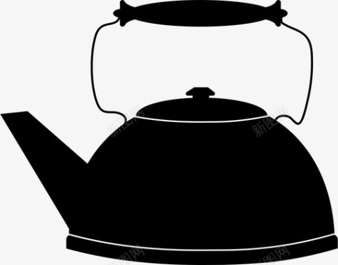 水壶茶壶嘴图标图标