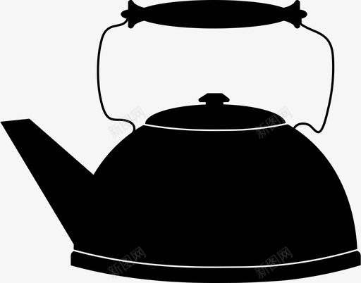 水壶茶壶嘴图标svg_新图网 https://ixintu.com 咖啡 咖啡因 壶嘴 小口 把手 水壶 热的 煮沸 茶 饮料