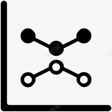 分享在线营销坚实的图标图标