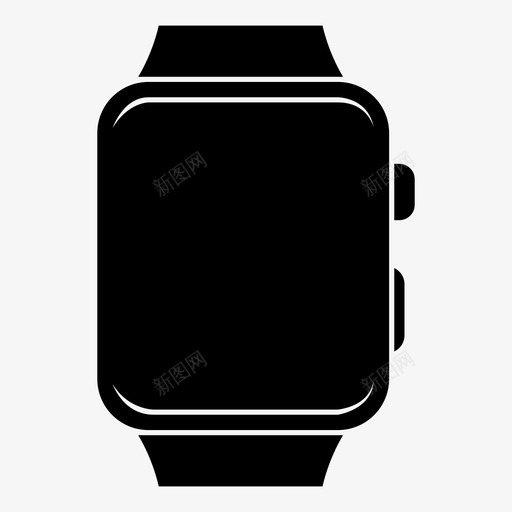 智能手表苹果手表设备图标svg_新图网 https://ixintu.com 智能手表 苹果手表 设备