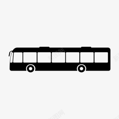 公共汽车汽车巴士公共交通图标图标