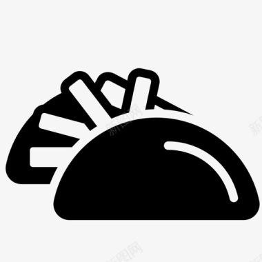 墨西哥玉米卷吃食物图标图标