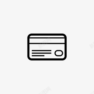 信用卡借记卡电子支付图标图标